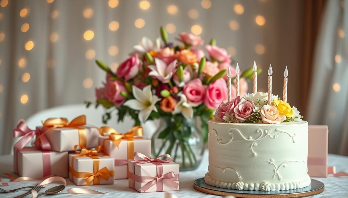 Eleganckie życzenia urodzinowe dla kobiety