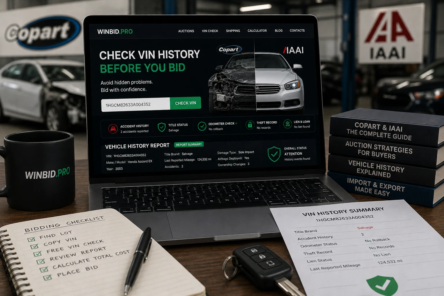 Why a VIN Check Is Essential Before Buying from Copart or IAAI